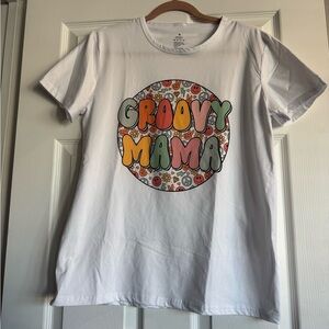 Groovy Mama Kids T-Shirt - White